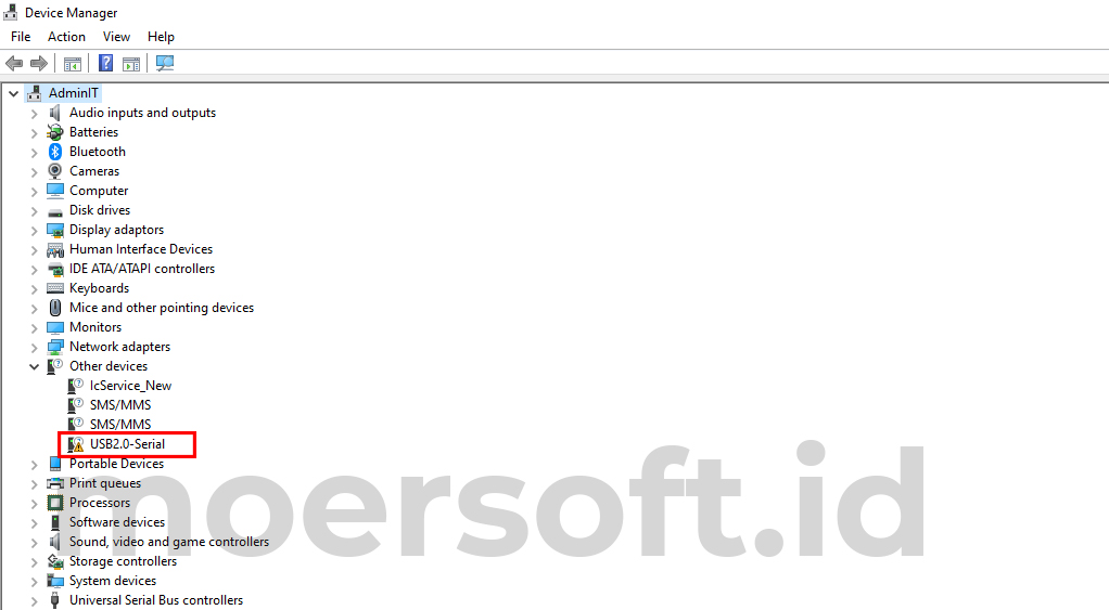 Download dan install driver USB to RS485 di windows – Moersoft